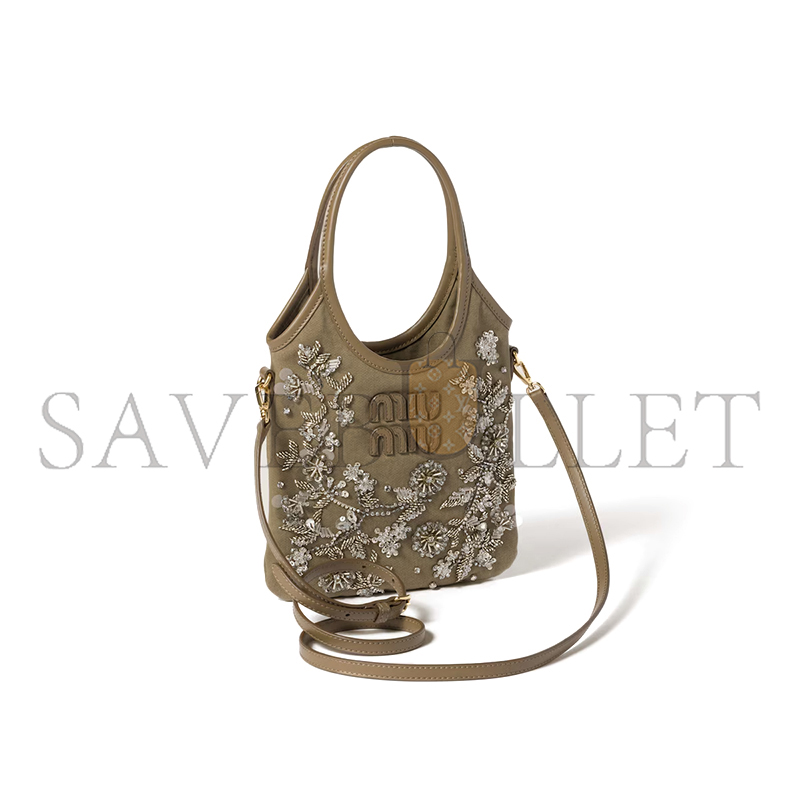 M1v M1v ivy embroidered gabardine bag 5ba281 (24*20cm)
